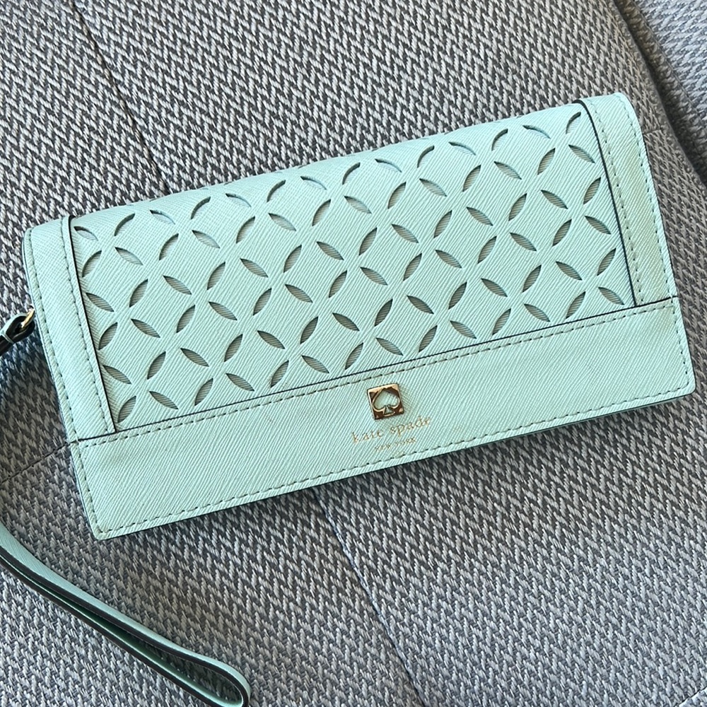 BABY BLUE KATE SPADE WALLET
